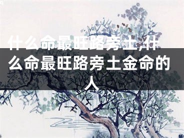 什么命最旺路旁土,什么命最旺路旁土金命的人