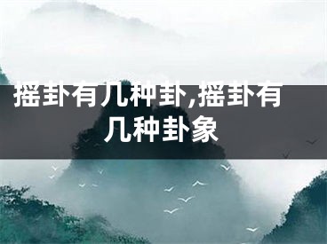 摇卦有几种卦,摇卦有几种卦象