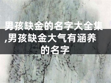 男孩缺金的名字大全集,男孩缺金大气有涵养的名字