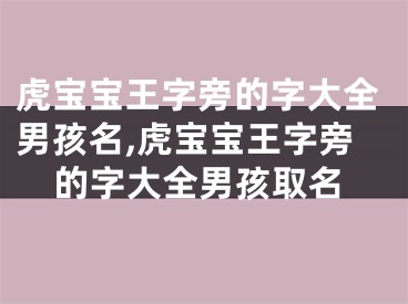 虎宝宝王字旁的字大全男孩名,虎宝宝王字旁的字大全男孩取名