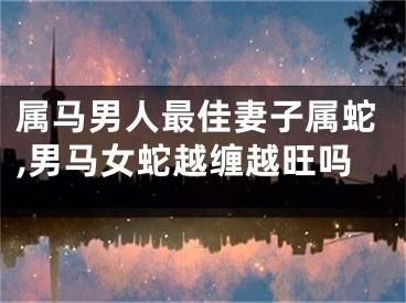 属马男人最佳妻子属蛇,男马女蛇越缠越旺吗