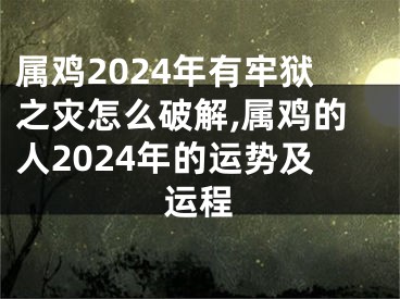 属鸡2024年有牢狱之灾怎么破解,属鸡的人2024年的运势及运程