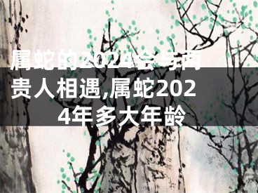 属蛇的2024会与两贵人相遇,属蛇2024年多大年龄
