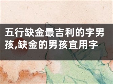 五行缺金最吉利的字男孩,缺金的男孩宜用字