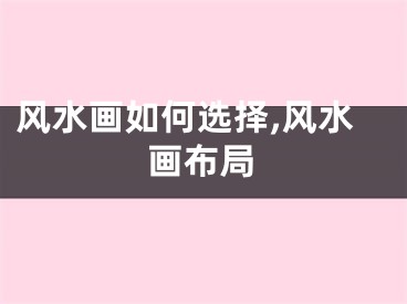 风水画如何选择,风水画布局