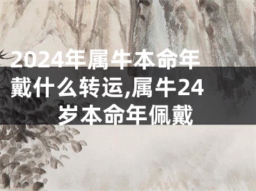 2024年属牛本命年戴什么转运,属牛24岁本命年佩戴