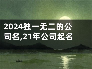 2024独一无二的公司名,21年公司起名