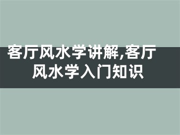 客厅风水学讲解,客厅风水学入门知识