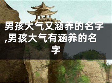 男孩大气又涵养的名字,男孩大气有涵养的名字