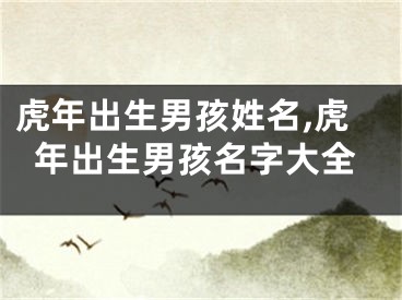 虎年出生男孩姓名,虎年出生男孩名字大全