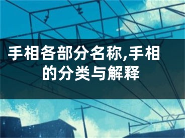 手相各部分名称,手相的分类与解释