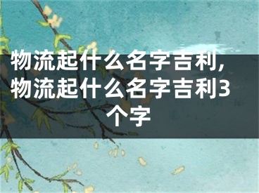 物流起什么名字吉利,物流起什么名字吉利3个字