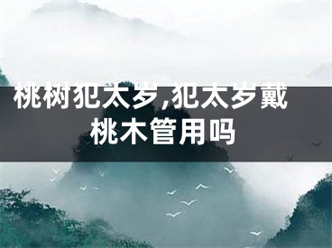 桃树犯太岁,犯太岁戴桃木管用吗