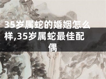 35岁属蛇的婚姻怎么样,35岁属蛇最佳配偶