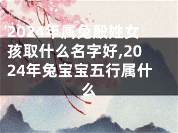 2024年属兔殷姓女孩取什么名字好,2024年兔宝宝五行属什么