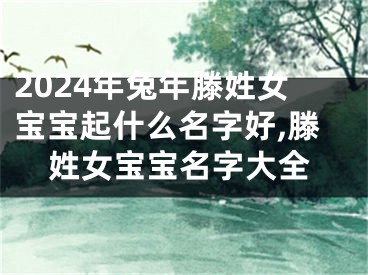 2024年兔年滕姓女宝宝起什么名字好,滕姓女宝宝名字大全