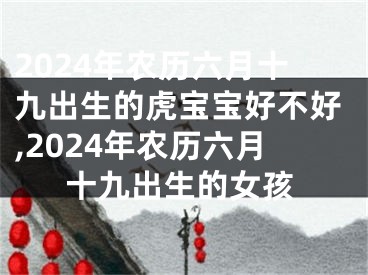 2024年农历六月十九出生的虎宝宝好不好,2024年农历六月十九出生的女孩