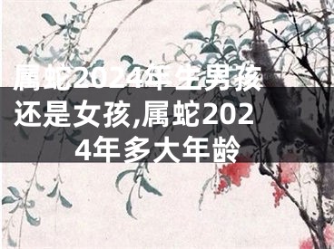 属蛇2024年生男孩还是女孩,属蛇2024年多大年龄