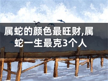 属蛇的颜色最旺财,属蛇一生最克3个人