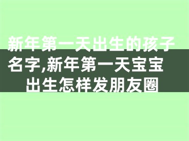 新年第一天出生的孩子名字,新年第一天宝宝出生怎样发朋友圈