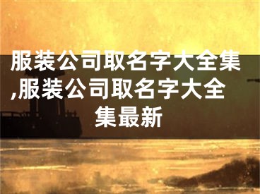 服装公司取名字大全集,服装公司取名字大全集最新
