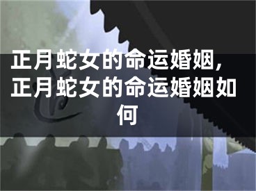 正月蛇女的命运婚姻,正月蛇女的命运婚姻如何