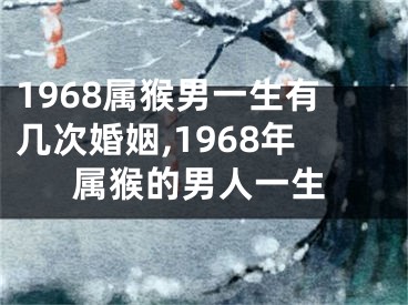1968属猴男一生有几次婚姻,1968年属猴的男人一生