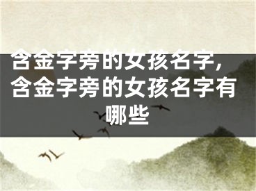 含金字旁的女孩名字,含金字旁的女孩名字有哪些