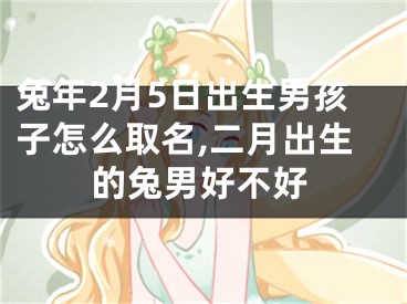 兔年2月5日出生男孩子怎么取名,二月出生的兔男好不好