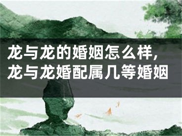 龙与龙的婚姻怎么样,龙与龙婚配属几等婚姻