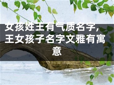 女孩姓王有气质名字,王女孩子名字文雅有寓意