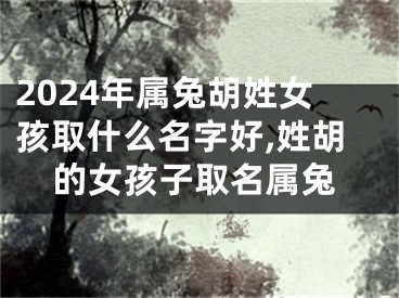 2024年属兔胡姓女孩取什么名字好,姓胡的女孩子取名属兔