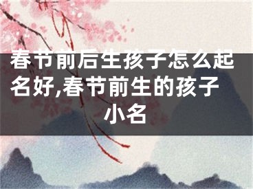 春节前后生孩子怎么起名好,春节前生的孩子小名