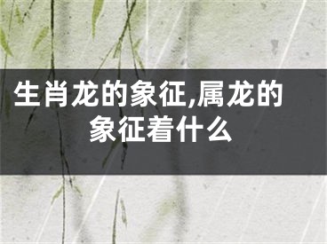 生肖龙的象征,属龙的象征着什么