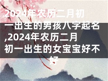 2024年农历二月初一出生的男孩八字起名,2024年农历二月初一出生的女宝宝好不好