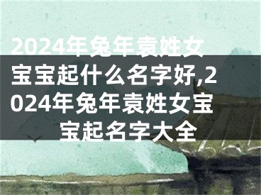 2024年兔年袁姓女宝宝起什么名字好,2024年兔年袁姓女宝宝起名字大全