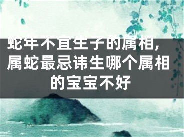 蛇年不宜生子的属相,属蛇最忌讳生哪个属相的宝宝不好