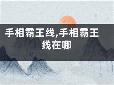 手相霸王线,手相霸王线在哪