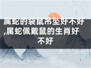 属蛇的袋鼠吊坠好不好,属蛇佩戴鼠的生肖好不好