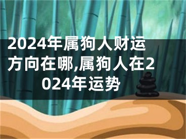 2024年属狗人财运方向在哪,属狗人在2024年运势