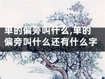 单的偏旁叫什么,单的偏旁叫什么还有什么字