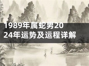 1989年属蛇男2024年运势及运程详解