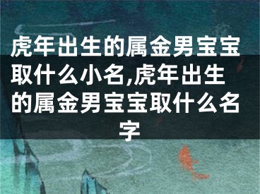 虎年出生的属金男宝宝取什么小名,虎年出生的属金男宝宝取什么名字