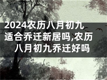 2024农历八月初九适合乔迁新居吗,农历八月初九乔迁好吗