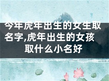 今年虎年出生的女生取名字,虎年出生的女孩取什么小名好