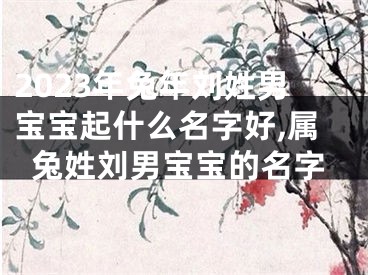 2023年兔年刘姓男宝宝起什么名字好,属兔姓刘男宝宝的名字
