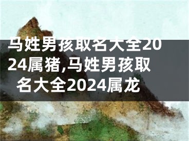 马姓男孩取名大全2024属猪,马姓男孩取名大全2024属龙