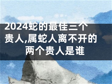 2024蛇的最佳三个贵人,属蛇人离不开的两个贵人是谁