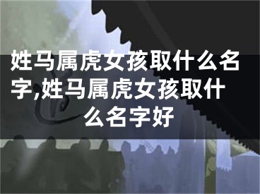 姓马属虎女孩取什么名字,姓马属虎女孩取什么名字好