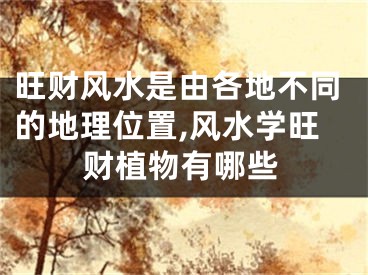 旺财风水是由各地不同的地理位置,风水学旺财植物有哪些